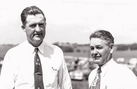 Ivan Parke, right, with Fred W. Hooper in July 1952