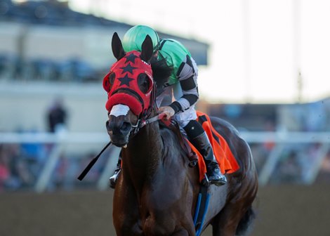 Queen Bee to You and jockey Flavien Prat win the $100,000 Betty Grable Stakes, Sunday, November 17, 2019 at Del Mar Thoroughbred Club, Del Mar CA.<br><br />
&#169; BENOIT PHOTO