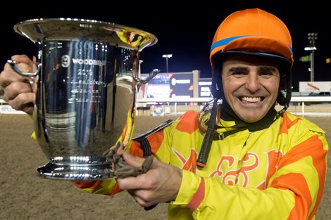 Toronto On, December 15, 2019.Woodbine Racetrack.Valedictory Stakes Pumpkin Rumble Jockey Eurico Da Silva captures the last stake of the year of the 133 day thoroughbred race meet at Woodbine