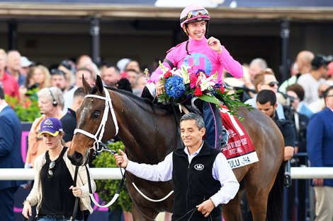 Zulu Alpha wins the G1 Pegasus World Cup Turf,  Tyler Gaffalione Jockey,  Trained By Mike Maker, Gulfstream Park, Hallandale Beach, FL, 1-25-19, Photo by Mathea Kelley 