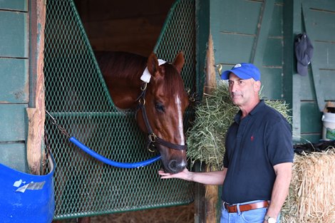 Sadler&#39;s Joy with Tom Albertrani.   for Pegasus race@ Gulfstream Park.  Fl   Jan 24 2020<br><br />
