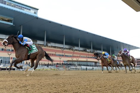 Kept True wins the 2020 Broadway Stakes at Aqueduct