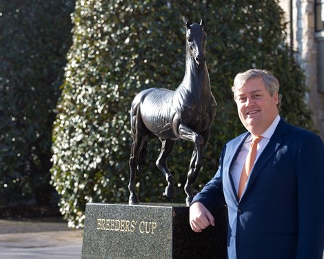 Drew Fleming with Breeders' Cup at Keeneland in Breeders' Cup Lexington office on<br>
Feb. 19, 2020 Keeneland in Lexington, KY.