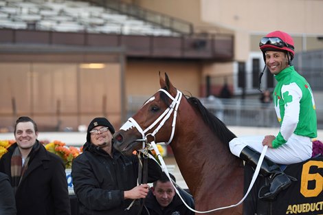 Mischevious Alex wins the 2020 Gotham Stakes at Aqueduct