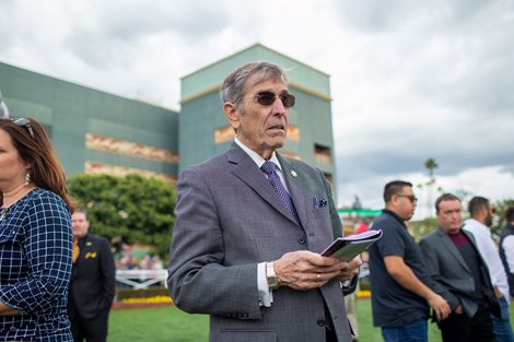 CHRB chairman Greg Ferraro at Santa Anita Park on March 7, 2020. 