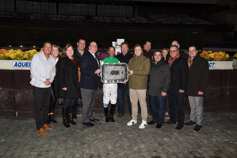 Mischevious Alex wins the 2020 Gotham Stakes at Aqueduct