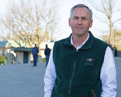 Jim Pendergest, Director of Racing Surfaces<br><br />
Behind the Scenes at Keeneland during Covid19 virus and the people, horses, and essentials needed to take care of race horses on April 2, 2020 Keeneland in Lexington, KY. 