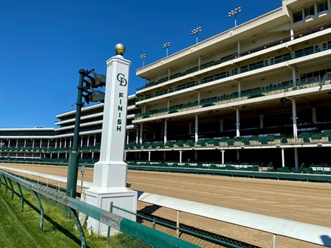 The wire/finish Line, Churchill Downs, May 1, 2020