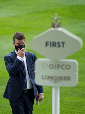 Sir Busker’s trainer William Knight after the Silver Royal Hunt Cup <br><br />
Ascot 17.6.20