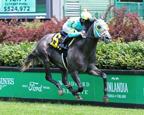 Field Pass wins the 2020 Audubon Stakes at Churchill Downs