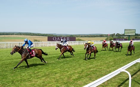 Battaash (Jim Crowley) win the King George Qatar Stakes<br><br />
Goodwood 31.7.20 