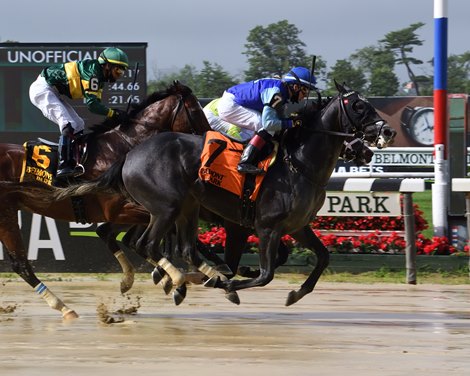 Liam&#39;s Pride wins the Gold Fever Stakes Friday, July 10, 2020 at Belmont Park