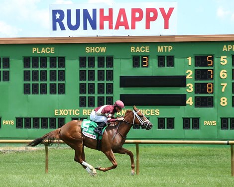 Lady Edith wins 2020 Maiden at Ellis Park