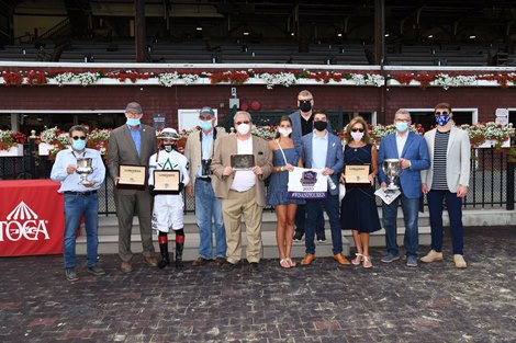 Improbable wins the 2020 Whitney Stakes at Saratoga