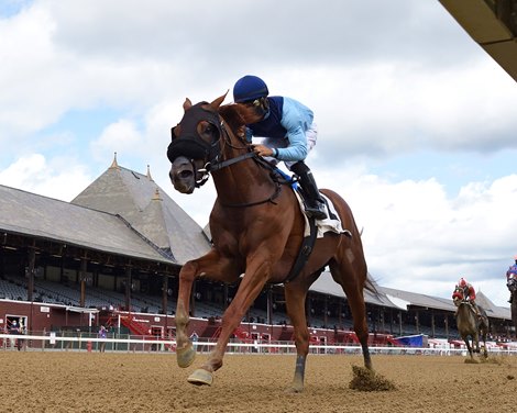 Captain Bombastic wins the 2020 New York Stallion Stakes (Times Square div)                        