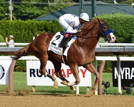 Improbable wins the 2020 Whitney Stakes at Saratoga