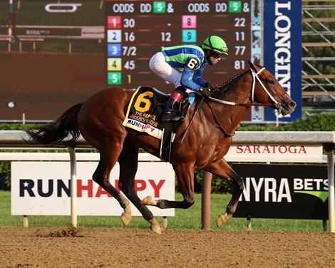 Jackie’s Warrior wins the Hopeful Stakes Monday, September 7, 2020 at Saratoga Race Course