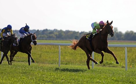 Plum Ali wins 2020 Mint Juvenile Fillies Stakes at Kentucky Downs