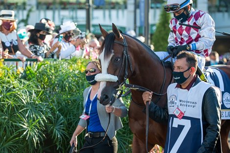 Tiz the Law at the Kentucky Derby (G1) at Churchill Downs, Louisville, KY on September 5, 2020.