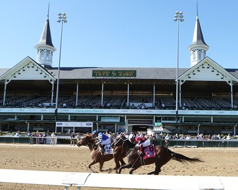 Sittin On Go wins the 2020 Iroquois Stakes at Churchill Downs