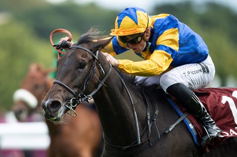 Wonderful Tonight (Tony Piccone) wins the Prix Royallieu<br><br />
Longchamp 3.10.20 Pic: Edward Whitaker
