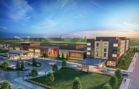 Oak Grove Gaming &amp; Racing<br><br />
Exterior Rendering