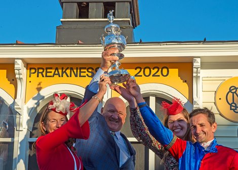 Swiss Skydiver wins the Preakness Stakes Saturday, October 3, 2020 at Pimlico Race Course