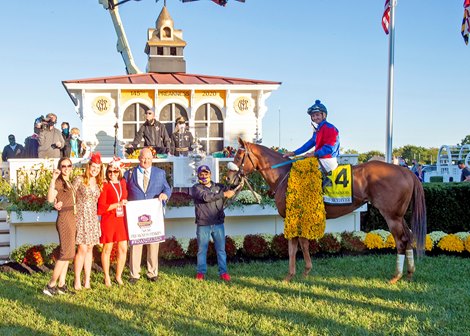 Swiss Skydiver wins the Preakness Stakes Saturday, October 3, 2020 at Pimlico Race Course