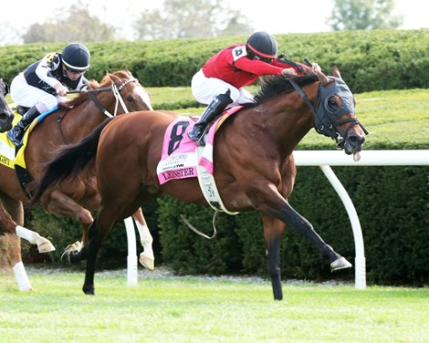 Leinster wins the Woodford Stakes Saturday, October 3, 2020 at Keeneland