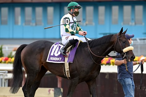 City Man wins the 2020 Gio Ponti Stakes at Aqueduct.