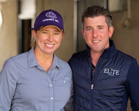(L-R): Liz Crow and Brad Weisbord with ELiTE Sales Tipton Kentucky in Lexington, Ky. on November 8, 2020.