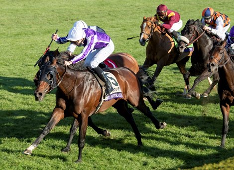 Order of Australia wins the Breeders’ Cup Mile at Keeneland in Lexington, Ky. on Nov. 7, 2020.