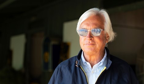 Bob Baffert at Oct. 29, 2019 Santa Anita in Arcadia, CA.