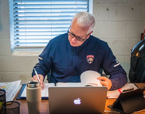 Todd Pletcher at Palm Beach Downs