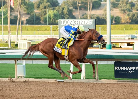 Charlatan and jockey Mike Smith win the Grade I, $300,000 Malibu Stakes, Saturday, December 26, 2020 at Santa Anita Park, Arcadia CA.<br><br />
&#169; BENOIT PHOTO
