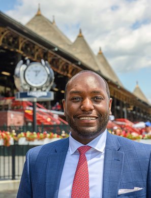 Najja Thompson, executive director of New York Thoroughbred Breeders