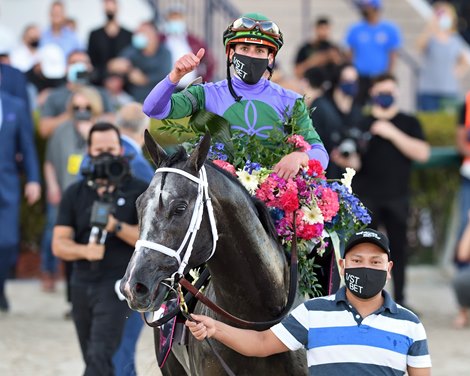 Colonel Liam won the Pegasus World Cup 2021 on the pitch