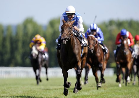 Deauville 16.8.09 Pic:Edward Whitaker<br><br />
Goldikova and Olivier Peslier win the Jacques Le Marois