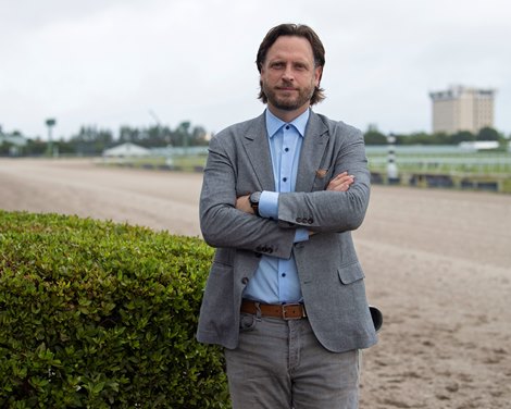 Aidan Butler, COO / President The Stronach Group at Gulfstream Park on February 23rd, 2021. 