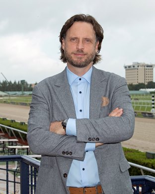 Aidan Butler, COO / President The Stronach Group at Gulfstream Park on February 23rd, 2021. 