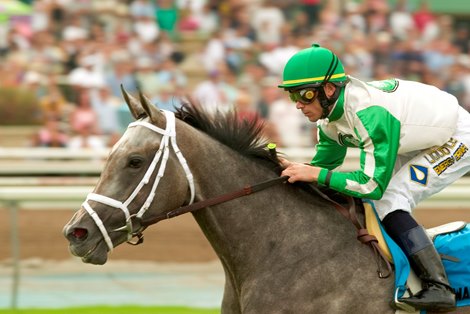 Arindel Farm's Wait a While and Garrett Gomez win the Grade I $400,000 Yellow Ribbon Stakes Saturday, September 30, 2006 at Oak Tree at Santa Anita Park, Arcadia, CA. ©BENOIT PHOTO