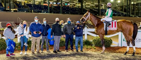 Mandaloun wins the Risen Star Stakes Saturday, February 13, 2021 at Fair Grounds