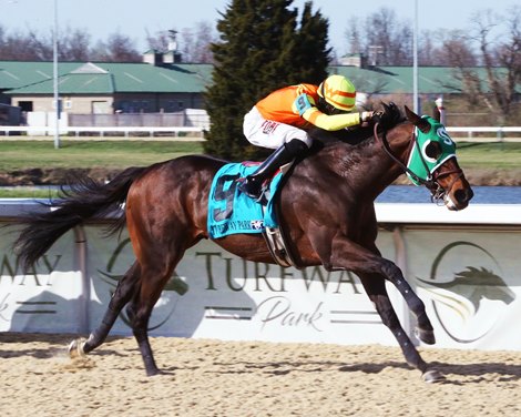 Visitant wins the 2021 Kentucky Cup Classic Stakes at Turfway Park