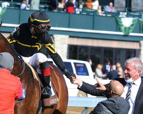 Bound for Nowhere wins the 2021 Shakertown Stakes