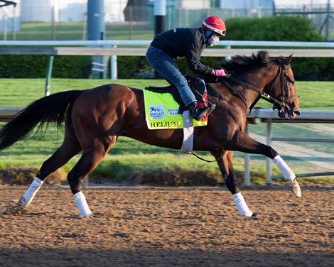 Helium<br><br />
Kentucky Derby and Oaks horses, people and scenes at Churchill Downs in Louisville, Ky., on April 26, 2021. 