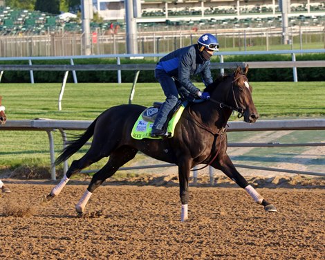 Rock Your World on the track at Churchill Downs on April 27, 2021