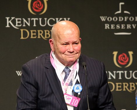 Owner Rick Nichols at the Kentucky Oaks Press Conference at Churchill Downs on April 30, 2021. Photo By: Chad B. Harmon