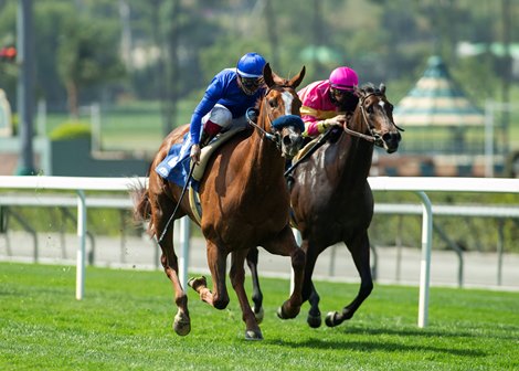 #3 CONSTANTIA (Umberto Rispoli) $75,000 Mizdirection Stakes Owner: Keith Abrahams Trainer: John Sadler Saturday, April 17, 2021 Santa Anita Park Arcadia CA.