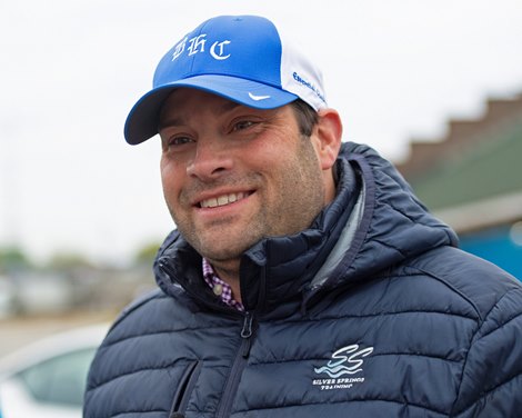 Brad Cox<br><br />
Kentucky Derby and Oaks horses, people and scenes at Churchill Downs in Louisville, Ky., on April 24, 2021. 