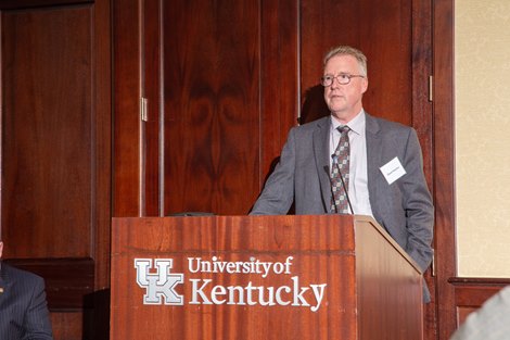 Dr. David Horohov, Chair of the Department of Veterinary Science, University of Kentucky.  The Equine Research Hall of Fame Induction Ceremony presented by the University of Kentucky Gluck Equine Research Foundation on October 31, 2018 at the Hilary J. Boone Center on the campus of the University of Kentucky.
